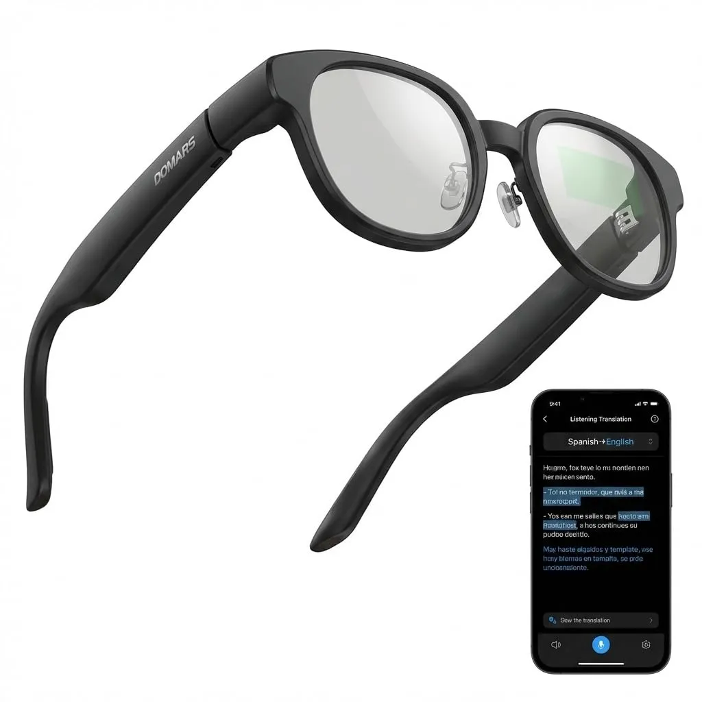 Smart Translation Glasses with Bluetooth Connectivity
